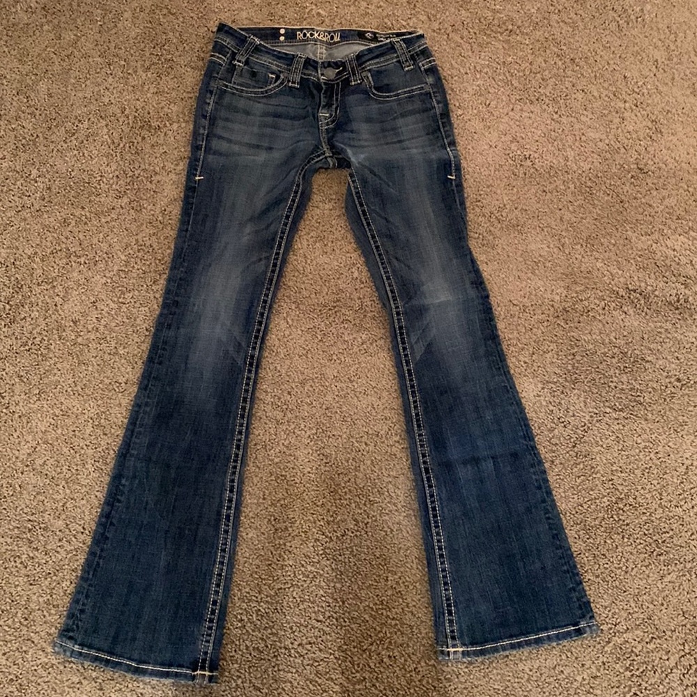 Rock and roll denim original low rise bootcut jeans size 26x34